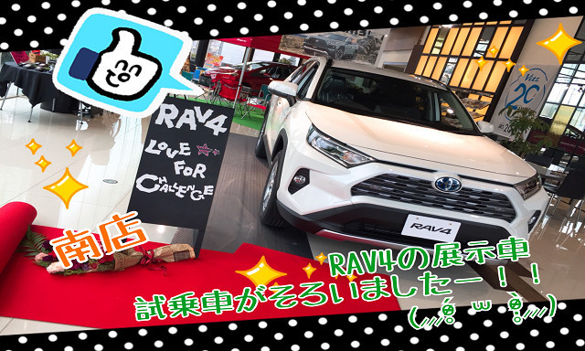 【南店】平成最後の週末…RAV4に乗ってみませんか？( •ꙍ•́ )