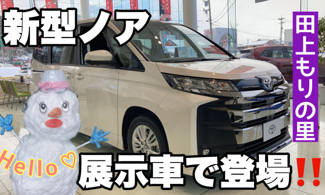 【田上もりの里店】新型NOAH[ノア]の展示車も登場(^o^)／雪だるま看板娘★もりのさとみチャン現る！！！