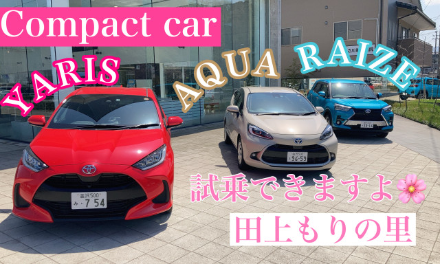 【田上もりの里店】コンパクトカーの試乗車ありますよ!(^^)!