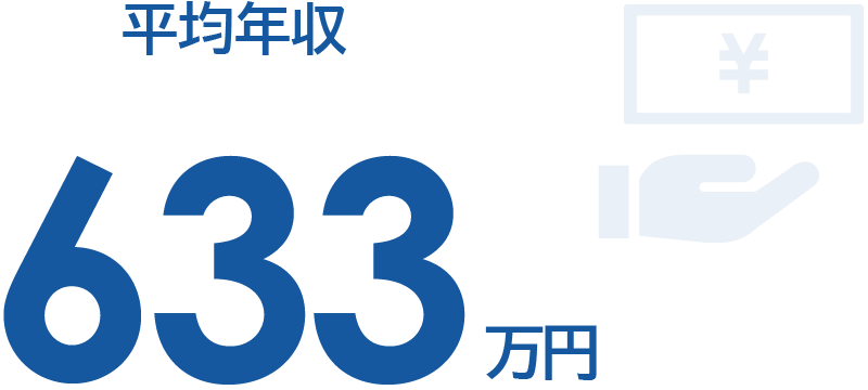 平均年収は633万円